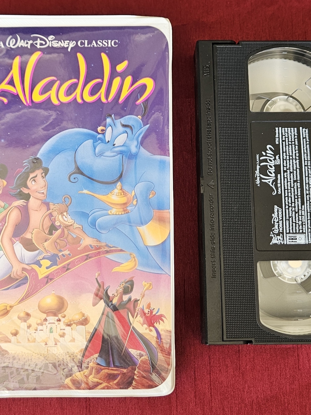 Aladdin Black Diamond Edition VHS Walt Disney VHS 1993 Home Movie Cassette RARE!